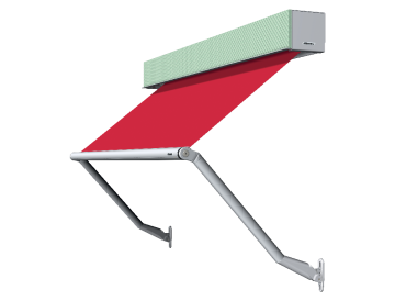 WAREMA Fenster-System-Markise FSM mit Fallarm – Produktillustration