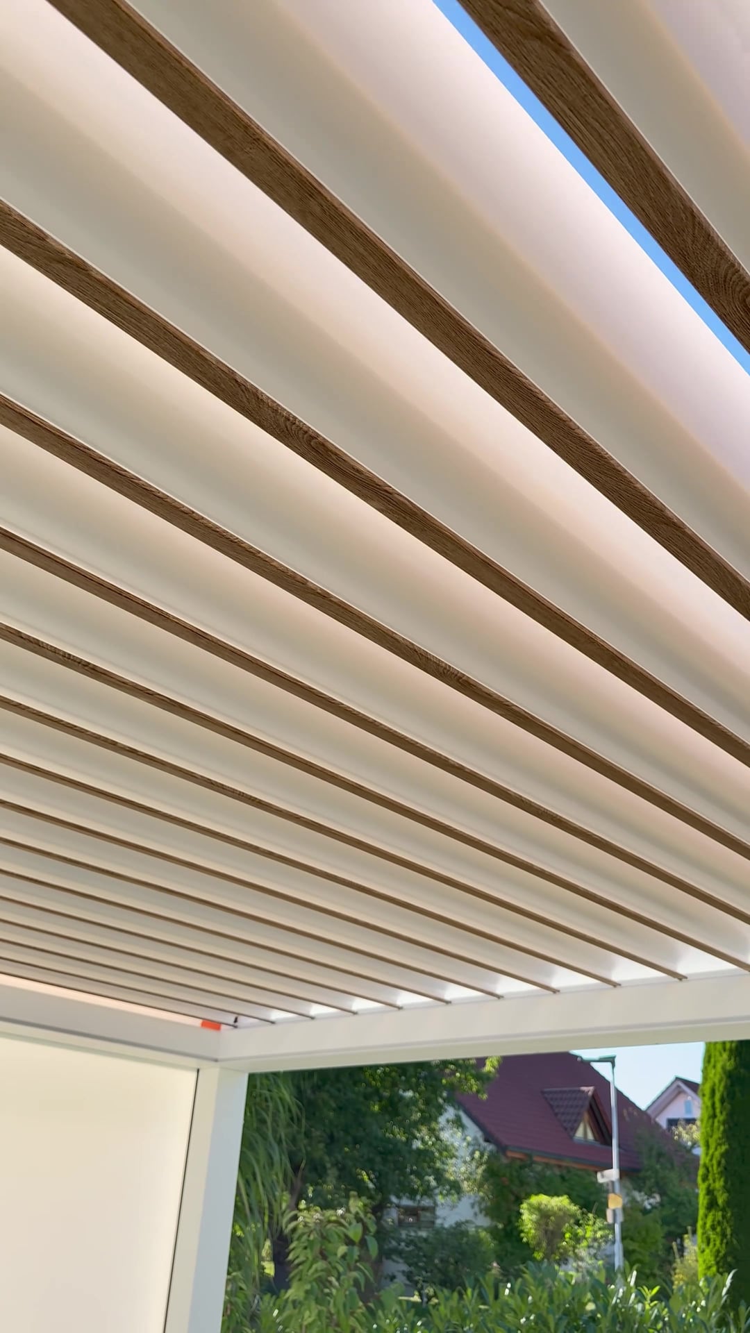 Die Holzoptik der Lamellen im Detail